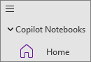 Copilot Notebooks option in OneNote