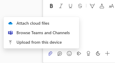 attach files