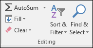 Find & Select on the ribbon