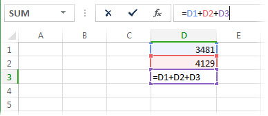 A formula that causes a circular reference in Excel