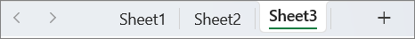Sheet Tab in Windows.