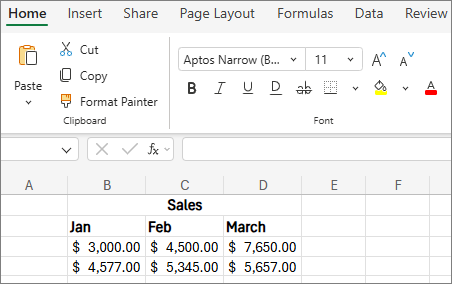 Screenshot of the pick another font size down-down list.