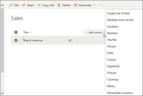 Add metadata column