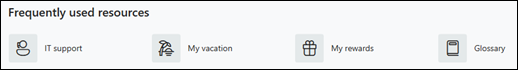 Preview of the Quick Links web part.