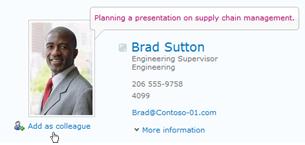 Add as colleague