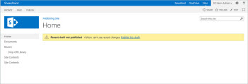 Publishing Site Template
