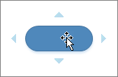 When AutoConnect is active, hover over a shape to display connection arrows.