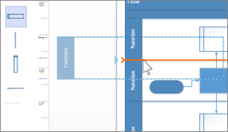 Add swimlane arrow