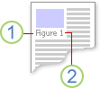 A caption with a label and a number