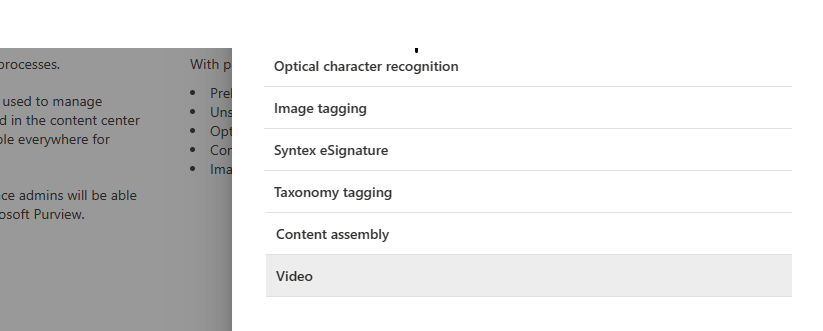 video selection