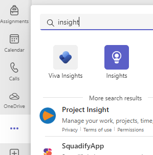 Screenshot of insight.