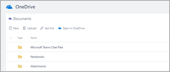 open in onedrive