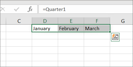 Example of an array constant without curly braces