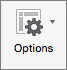On the PivotTable Analyze tab, select Options