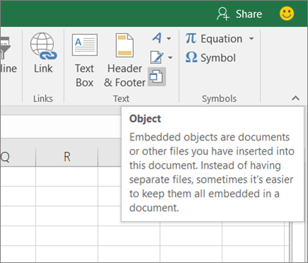 Insert Object
