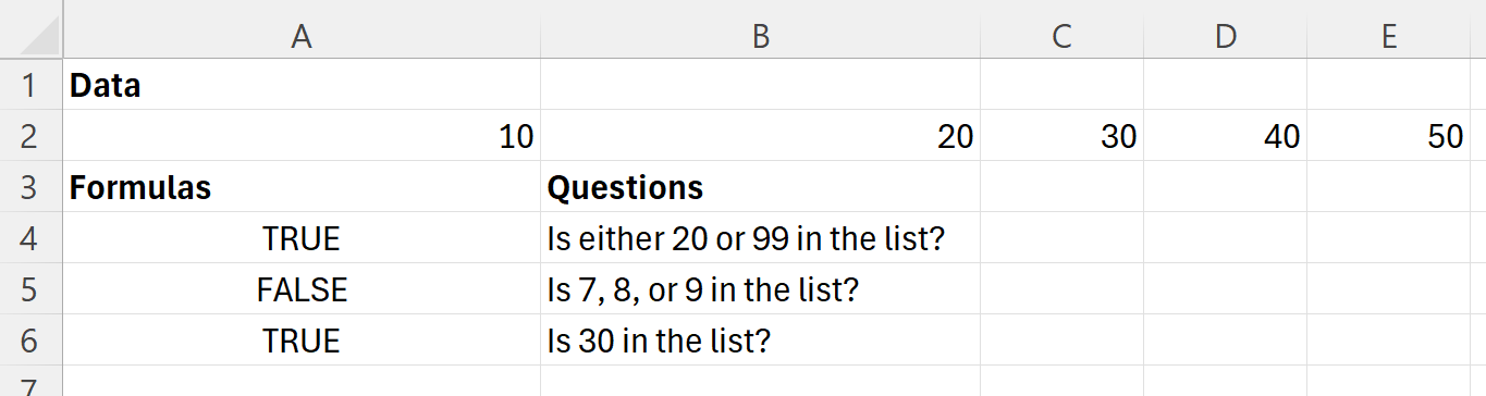 Using HASANY to check whether a range contains at least one of several values