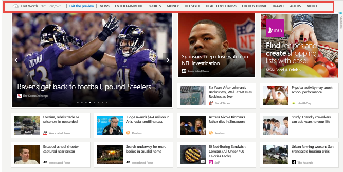 Screenshot that shows the 'today stripe' highlighted here by a red border.