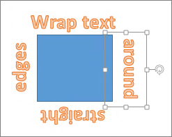 WordArt wrapped around a rectangle