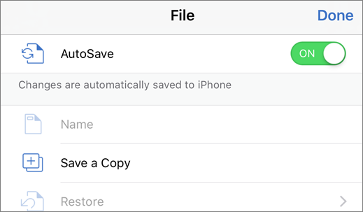 File menu showing the Save a Copy command