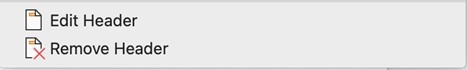Edit Header on Mac Screenshot