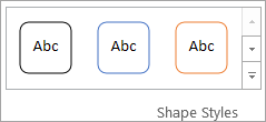 The Shape Styles group
