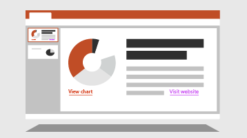 PPT slide with colorful links