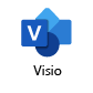 Screenshot of Visio logo.