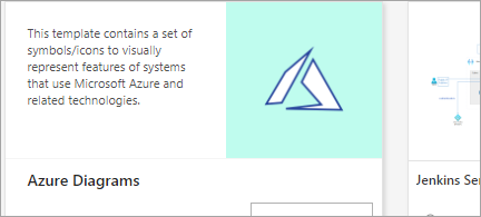 Shows Azure Diagram template