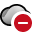 OneDrive cloud icon with a red no entry style circle for consumer.