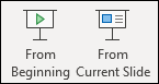 The Start Slide Show buttons.