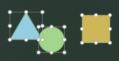 Shapes that overlap
