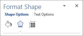 Screenshot showing the effects tab in the Format Shape pane