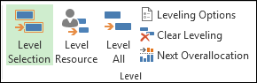 Level resources command