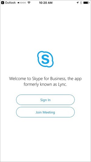 Tap the Join Meeting button