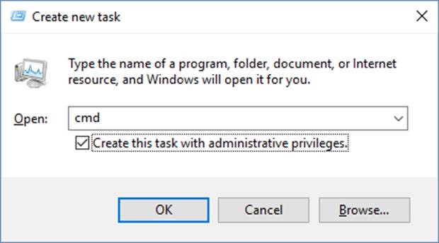 Create a new task in Task Manager