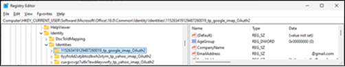 MSOATH registry key
