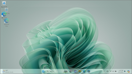 Shows a Surface screen with a blurry scrambled image.ed