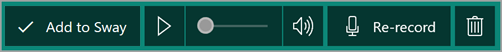 Add a recording to Sway