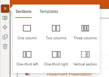 add section