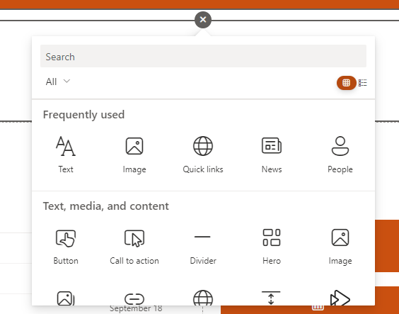 add section
