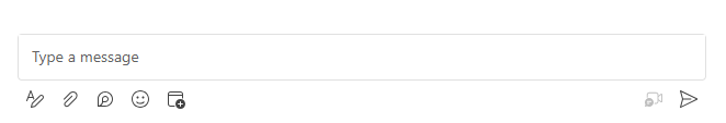 Channel post compose box for typing a message