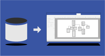 Database Model Diagram template in Visio