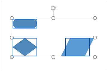 Grouping shapes