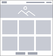 Media wireframe diagram template for websites