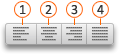 Text alignment buttons