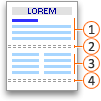 Document that contains section breaks