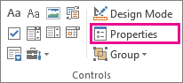 developer mode control properties