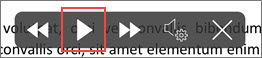 iPhone Read Aloud controls with Play highlighted