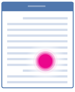 Place cursor within text