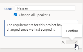 Select Confirm.